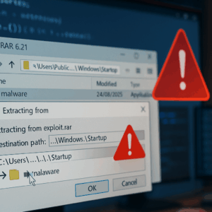 WinRAR — sierpniowa (2025) podatność CVE-2025-8088: pełne techniczne wyjaśnienie, wykrywanie i ochrona